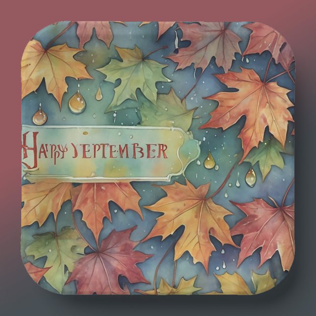 Happy September Paper Plate (Creator Uploaded)