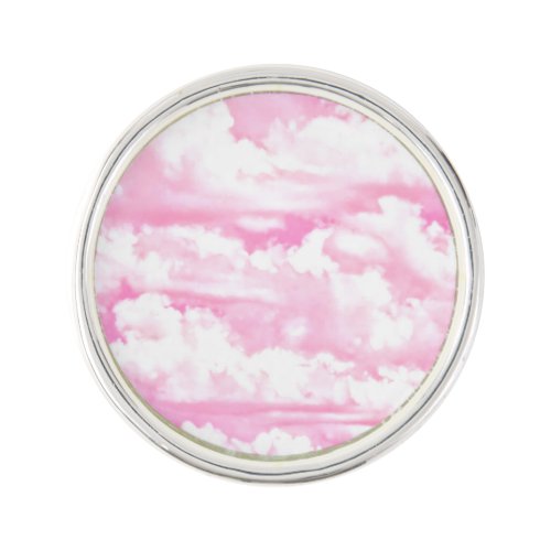 Happy Serene Pink Clouds decor Pin