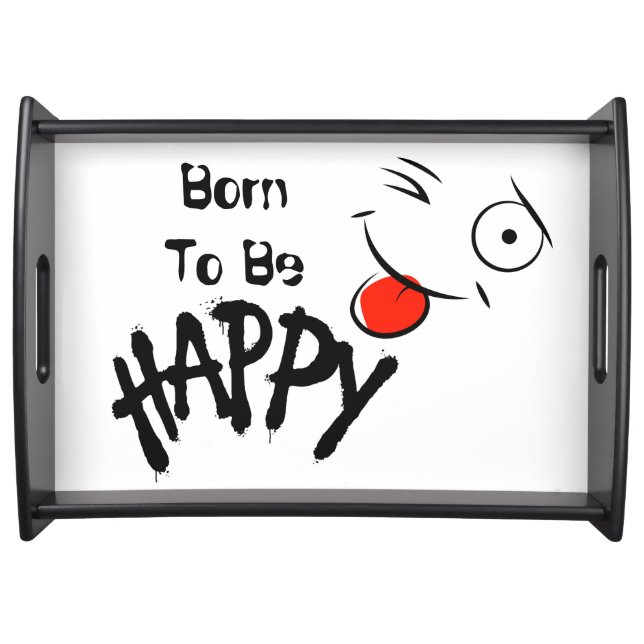 "Happy"  Serving Tray (Front)