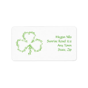 Happy Shamrock Address Label