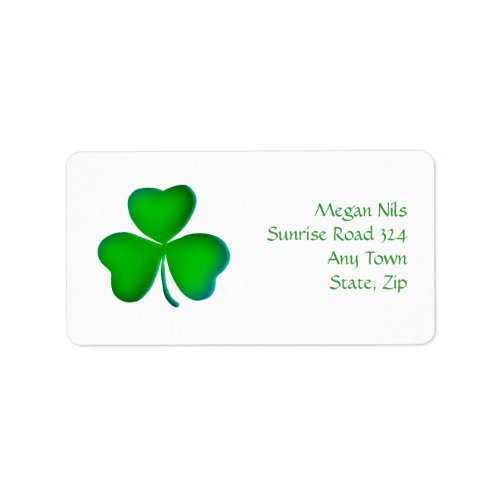 Happy Shamrock Address Label