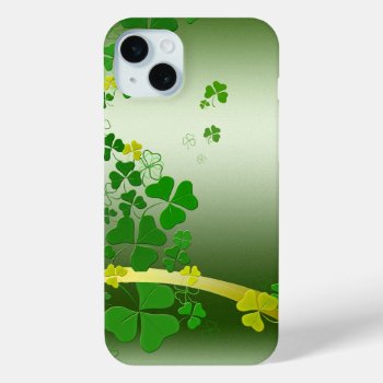 Happy Shamrock Iphone 15 Plus Case by Stangrit at Zazzle