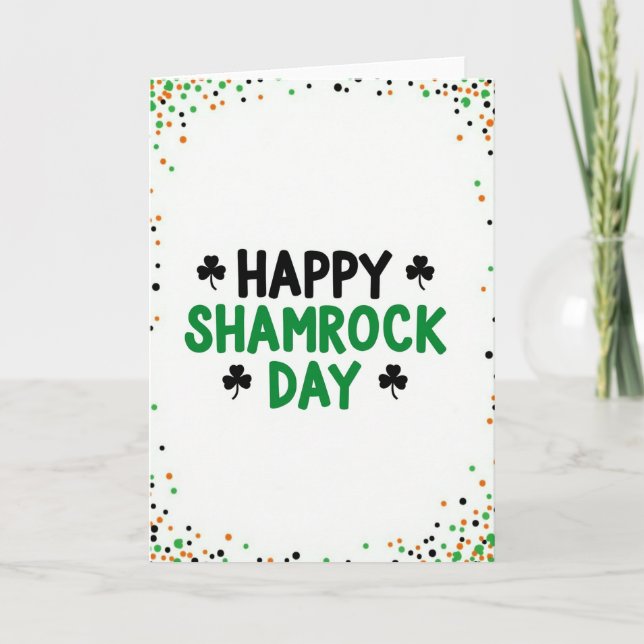 Happy Shamrock Day Card (Front)