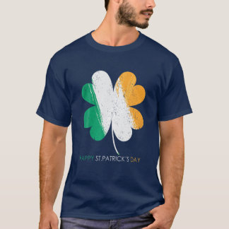 Happy Shamrock Flag St. Patrick's Day T-Shirt