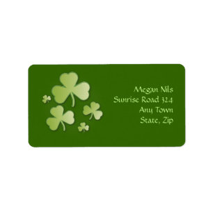 Happy Shamrocks Address Label