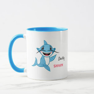 Happy Shark Family Daddy Mug