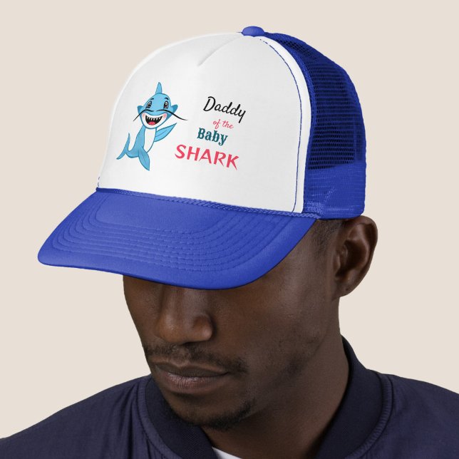 Happy Shark Family Daddy Shark Trucker Hat (Creator Uploaded)