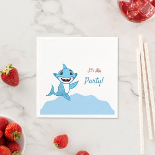 Happy Shark Family Level Two Napkins