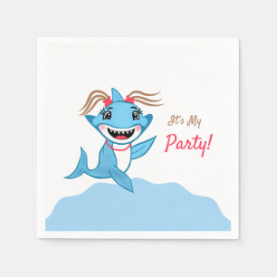 Happy Shark Family Level Two Napkins