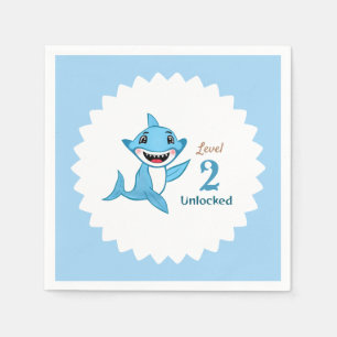 Happy Shark Family Level Two Napkins