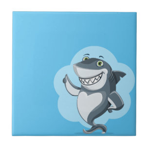 Happy shark tile
