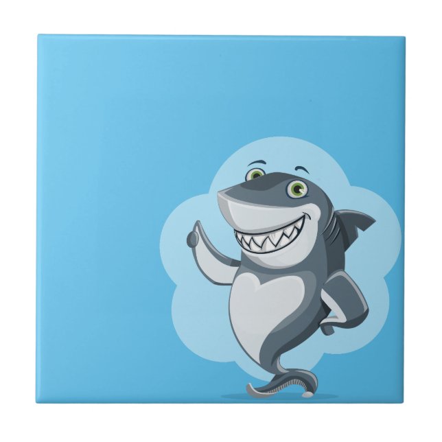 Happy shark tile (Front)