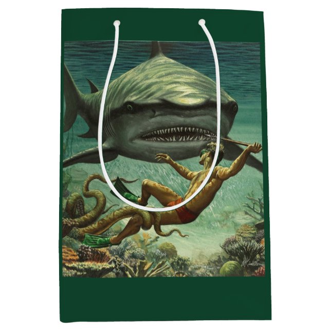Happy Shark Week  Medium Gift Bag (Front)
