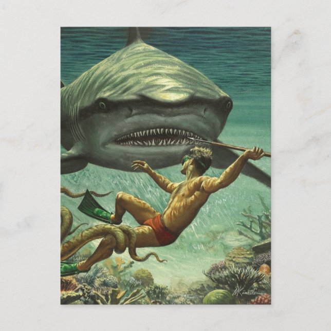 Happy Shark Week Postcard (Front)