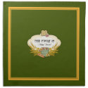 Happy Shavuot Challah Cover  Cloth Napkin