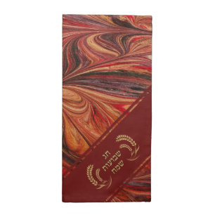 Happy Shavuot Feast of Weeks Hebrew Cloth Napkin