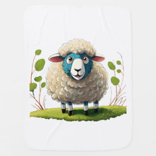 Happy Sheep Baby Blanket
