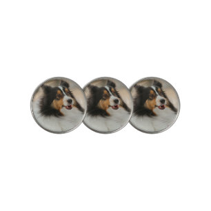 Happy Shelty Golf Hat Clip Ball Marker