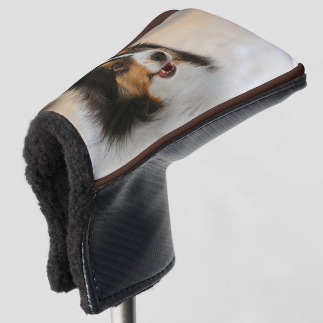 Happy shelty golf head cover (3/4 Front)