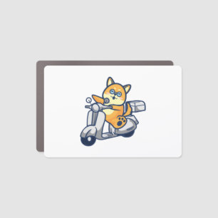 Happy Shiba Inu Car Magnet