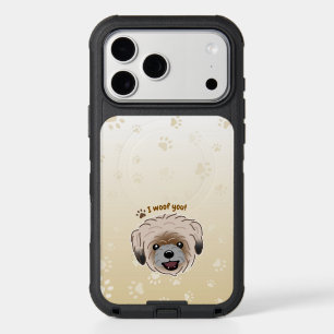 Happy Shih Tzu Dog Lover I Woof You Paws iPhone 17 Pro Max Case