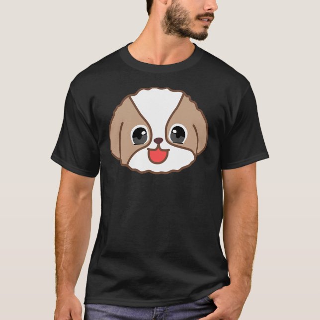 Happy Shih Tzu          T-Shirt (Front)