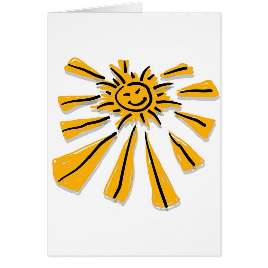Happy Shiny Sun Cards (Front)