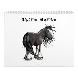 Happy Shire Horse - Horses - Fun - Gift Calendar