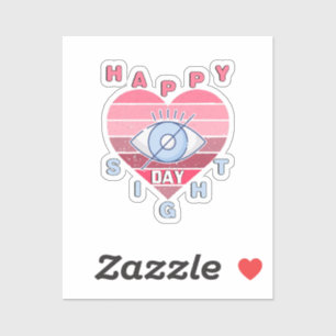 Happy Sight Day Sticker