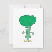 happy silly broccoli cartoon (Front)