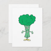 happy silly broccoli cartoon (Front/Back)