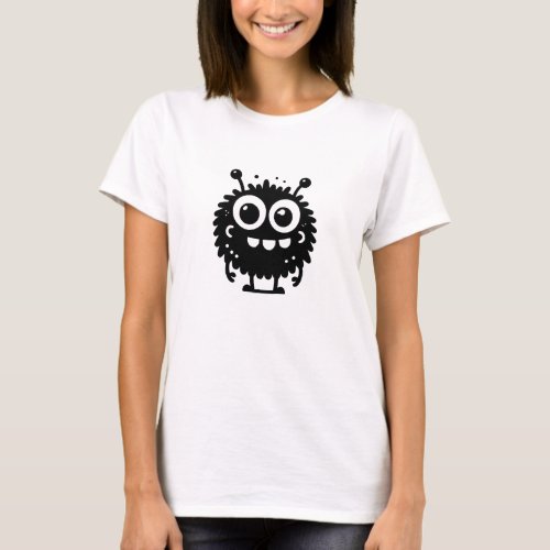 Happy silly funny monster T_Shirt