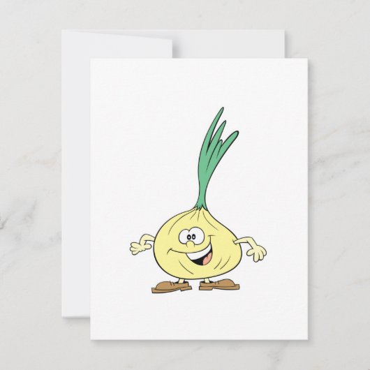 happy silly onion cartoon (Front)