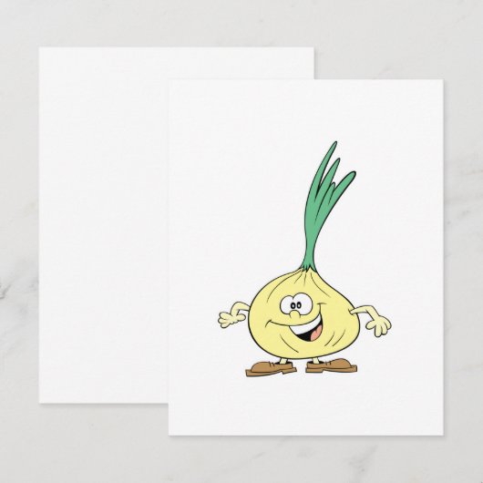 happy silly onion cartoon (Front/Back)