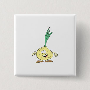 happy silly onion cartoon pinback button
