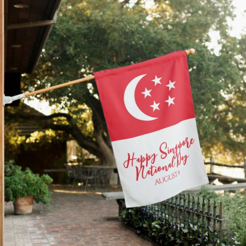 Happy Singapore National Day Singapore Flag