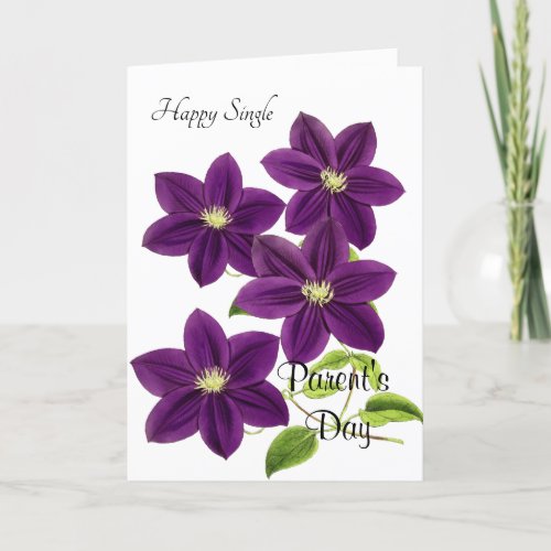 Happy Single Parents Day Card