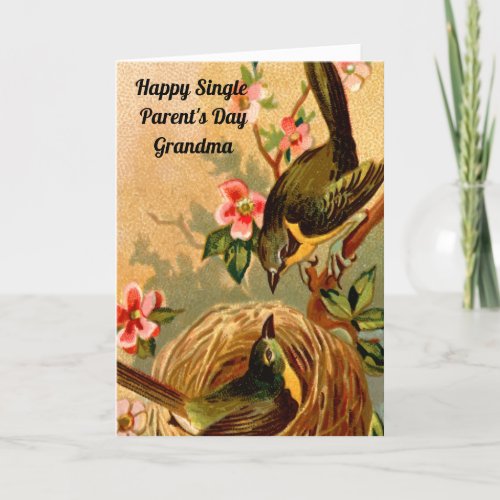 Happy Single Parents Day Grandma Card