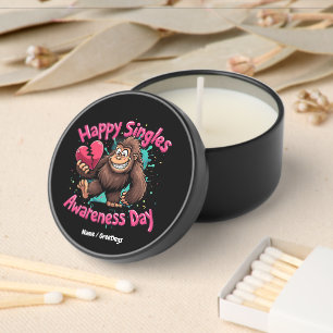 Happy Singles Awareness Day Celebrate Love Mini Candle Favors