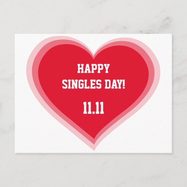 Happy Singles Day Cards (Front)