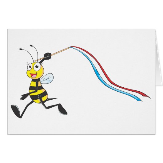 Happy Sister Bee Running Cards (Front Horizontal)