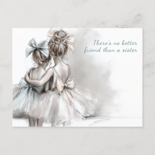 Happy Sister Day Greeting Card – Pastel Fashion