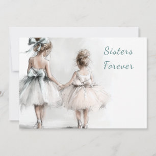 Happy Sister Day Greeting Card – Pastel Fashion