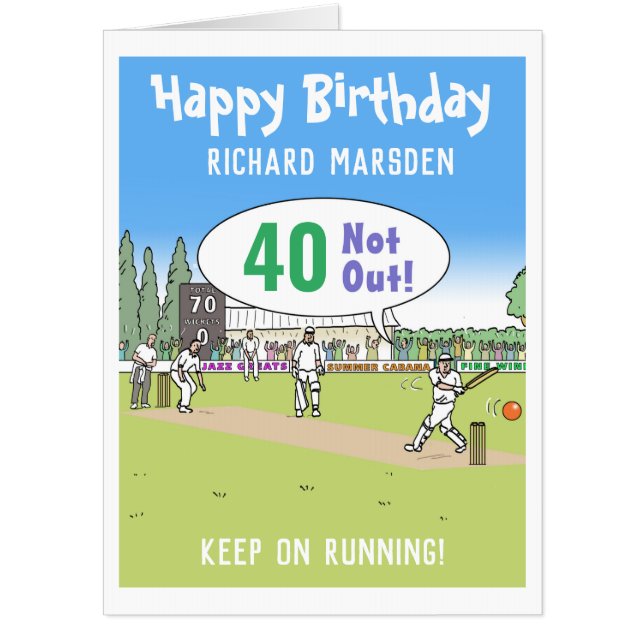 Happy Sixtieth Birthday - 40 Years Old Card (Front)