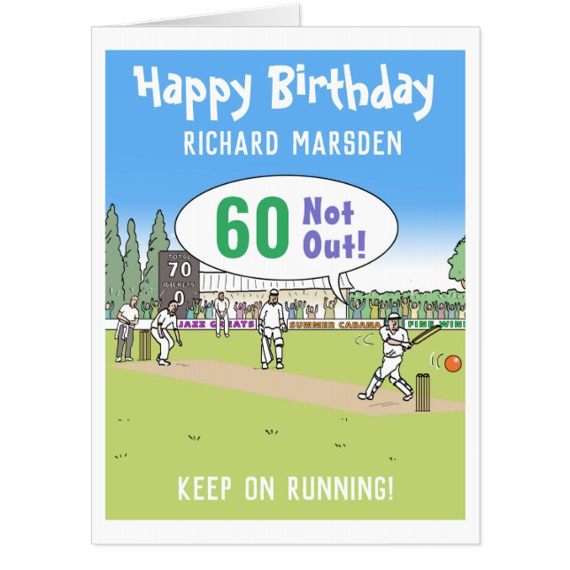 Happy Sixtieth Birthday - 60 Years Old Card (Front)
