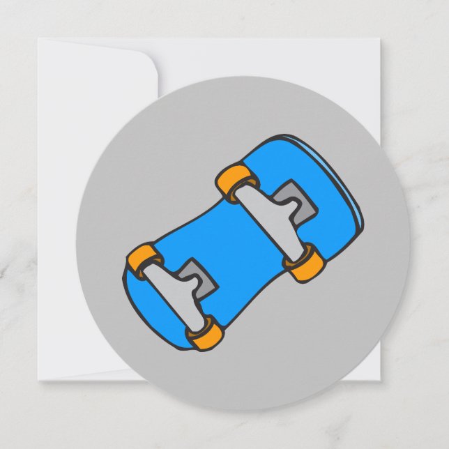 Happy Skateboard Birthday Card (Front)