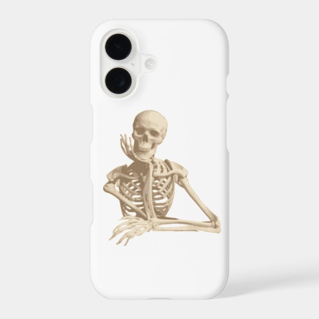 Happy Skeleton Iphone Case (Back)