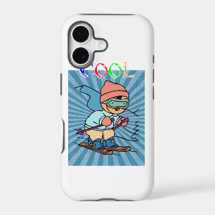 Happy Skiing Season ski resort snow sports iPhone 17 Case