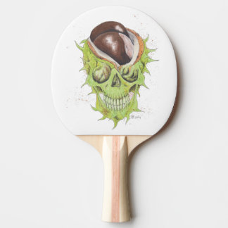 happy skull chestie Ping-Pong paddle