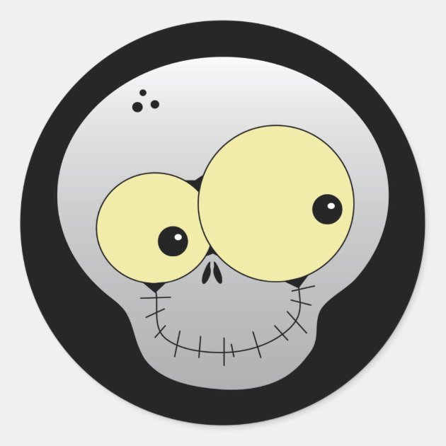 Happy Skull Halloween Sticker
